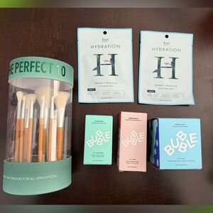 NEW Rael Hydration Masks, Bubble Skincare, and makeup brush set